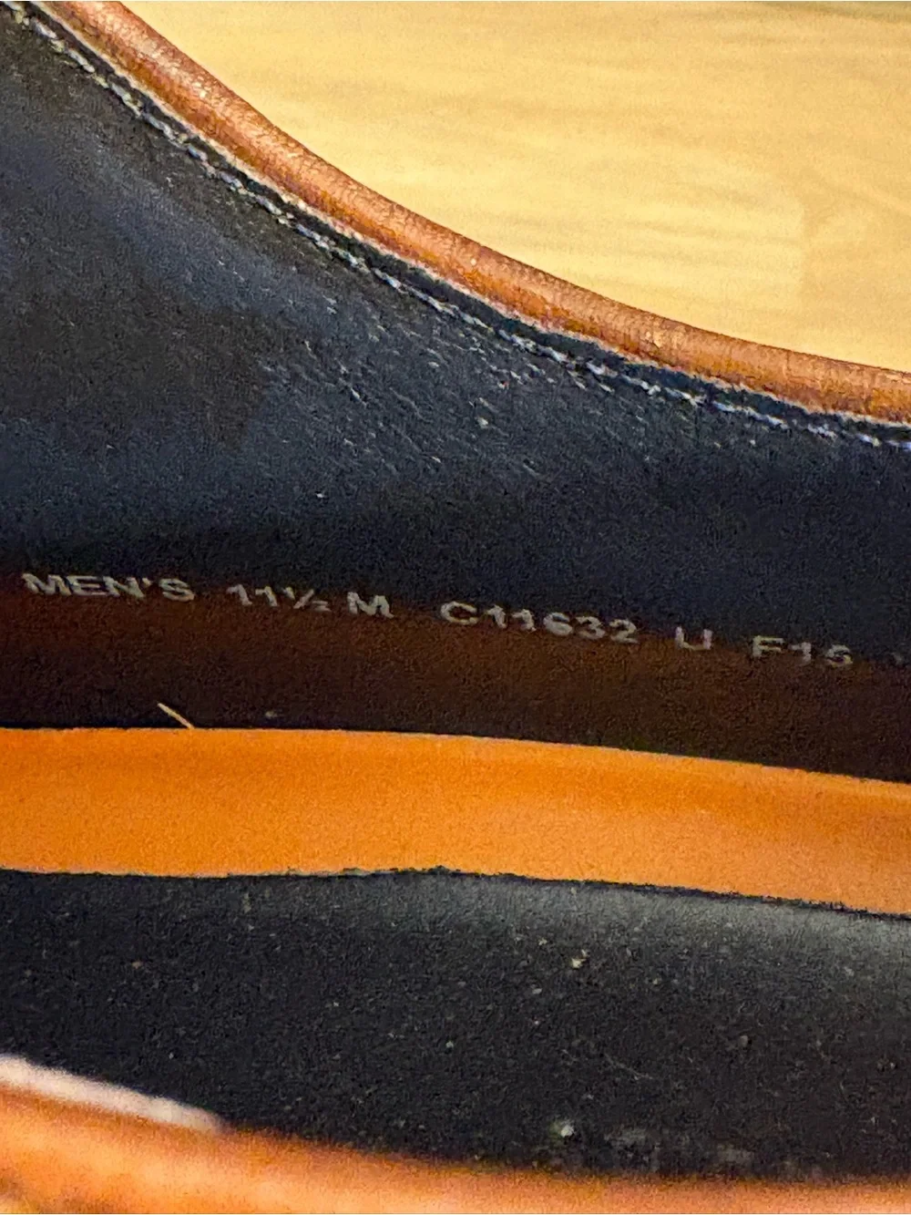 Cole Haan Brown Leather Cap-Toe Derby Shoes
